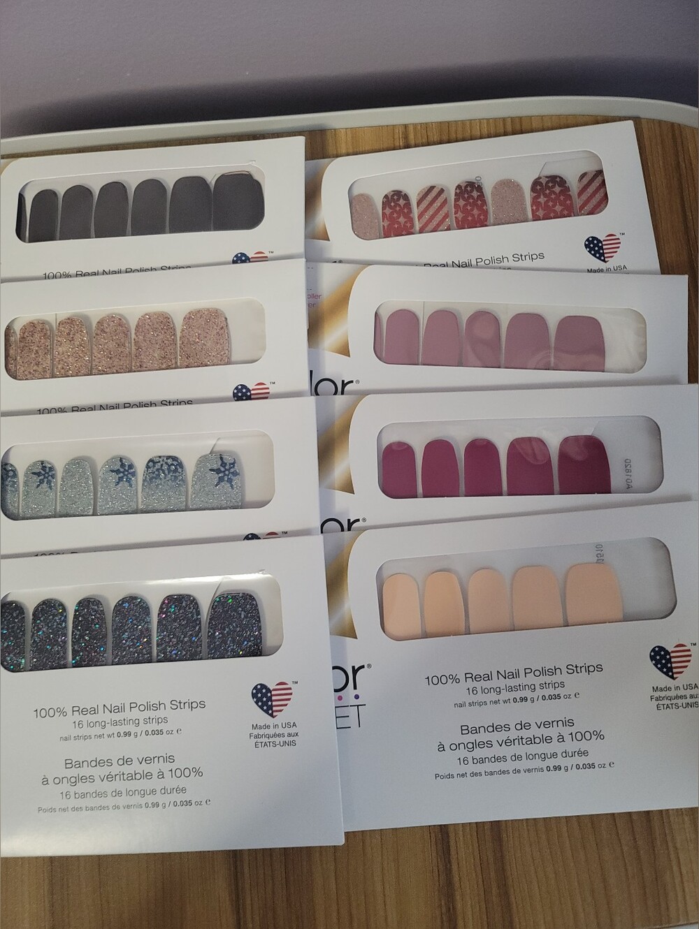 Lot Of 8 Brand New Color Street Nail Polish Strips